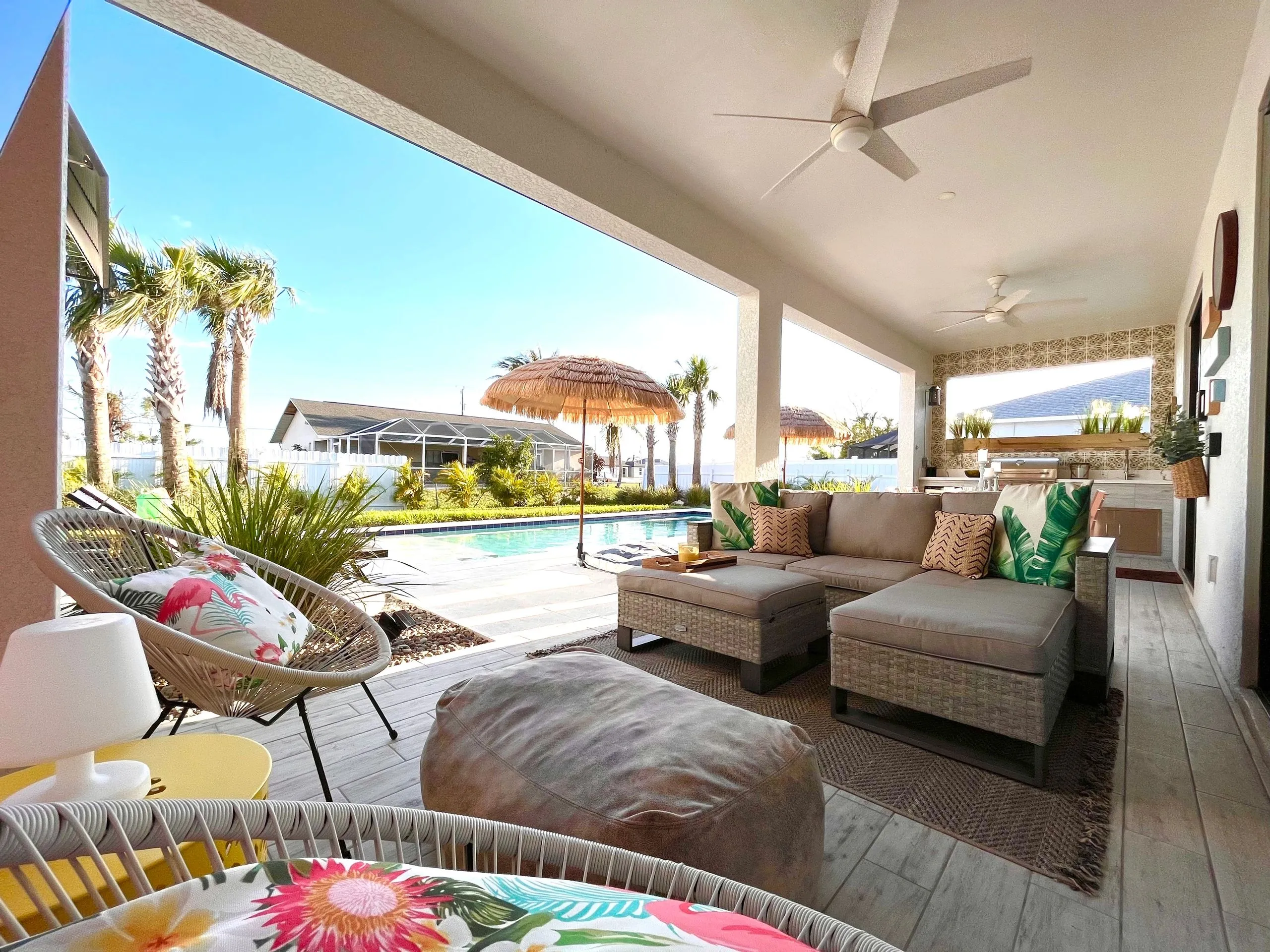 Lanai der Villa Napura